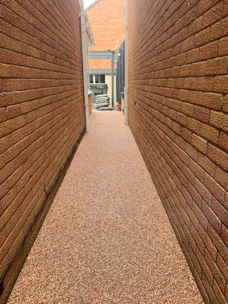 Side House Resin Walkway